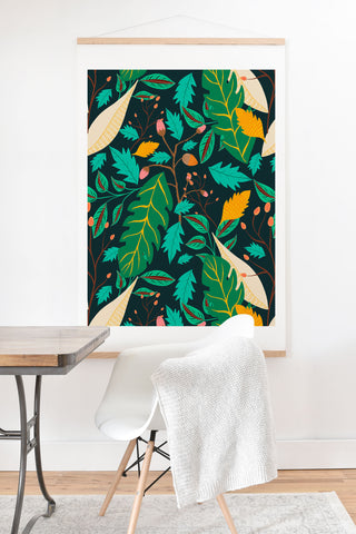 Viviana Gonzalez Botanic Floral 3 Art Print And Hanger