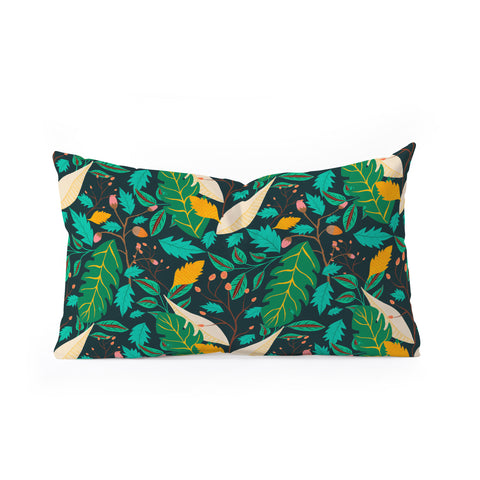 Viviana Gonzalez Botanic Floral 3 Oblong Throw Pillow