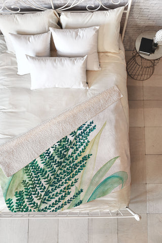 Viviana Gonzalez Botanical vibes 04 Fleece Throw Blanket