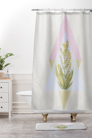 Viviana Gonzalez Botanical vibes 09 Shower Curtain And Mat