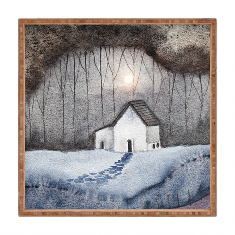 Viviana Gonzalez Cottage In The Woods 3 Square Tray