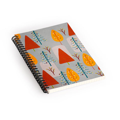 Viviana Gonzalez Decor Modern Christmas 2 Spiral Notebook