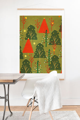 Viviana Gonzalez Decor Modern Christmas 3 Art Print And Hanger