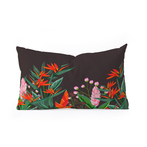 Viviana Gonzalez Dramatic Florals collection 01 Oblong Throw Pillow