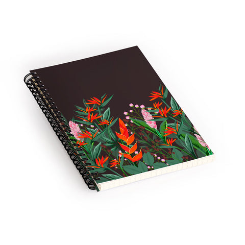 Viviana Gonzalez Dramatic Florals collection 01 Spiral Notebook