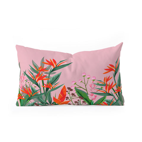 Viviana Gonzalez Dramatic Florals collection 02 Oblong Throw Pillow