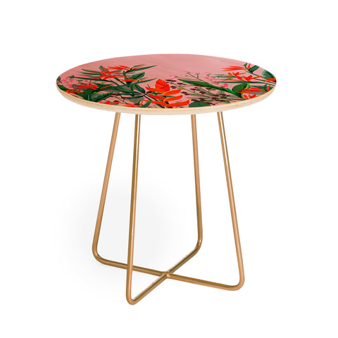 Viviana Gonzalez Dramatic Florals collection 02 Round Side Table