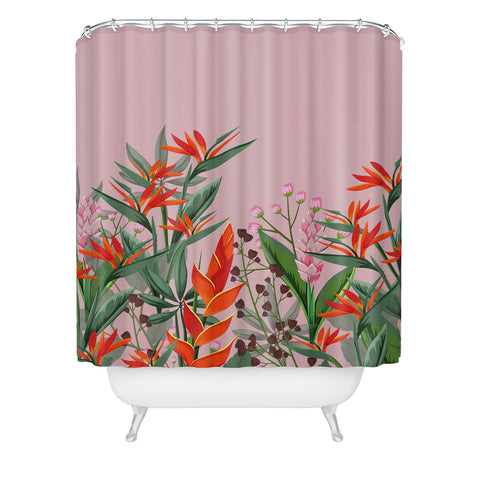 Viviana Gonzalez Dramatic Florals collection 02 Shower Curtain