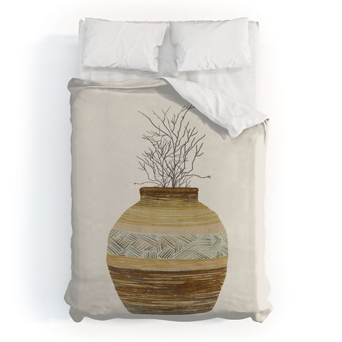 Viviana Gonzalez Earthenware Inspiration Vase Duvet Cover