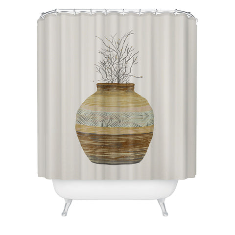 Viviana Gonzalez Earthenware Inspiration Vase Shower Curtain