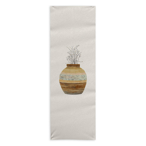 Viviana Gonzalez Earthenware Inspiration Vase Yoga Towel