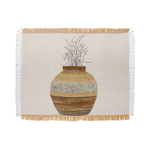 Viviana Gonzalez Earthenware Inspiration Vase Throw Blanket