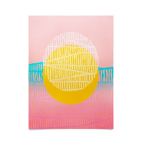 Viviana Gonzalez Electric minimal sun Poster