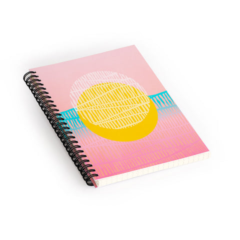 Viviana Gonzalez Electric minimal sun Spiral Notebook