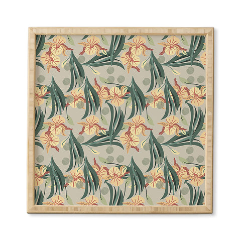 Viviana Gonzalez Florals pattern 01 Framed Wall Art