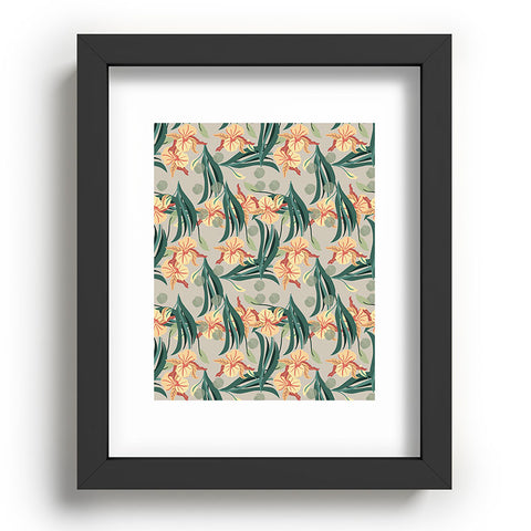 Viviana Gonzalez Florals pattern 01 Recessed Framing Rectangle