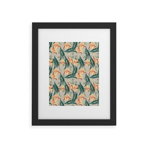 Viviana Gonzalez Florals pattern 01 Framed Art Print