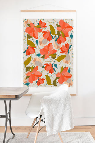 Viviana Gonzalez Florals pattern 02 Art Print And Hanger