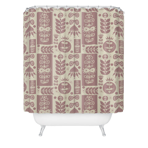 Viviana Gonzalez Folk Inspired Pattern 01 Shower Curtain