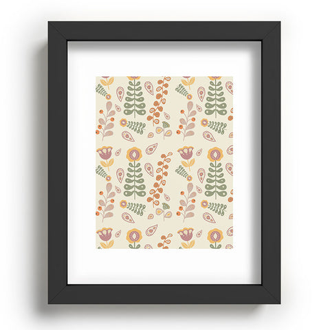 Viviana Gonzalez Folk Inspired Pattern 03 Recessed Framing Rectangle