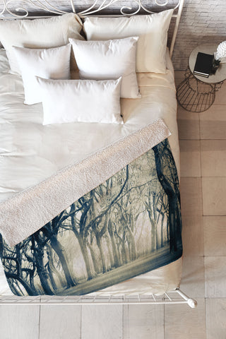 Viviana Gonzalez Forest I Fleece Throw Blanket