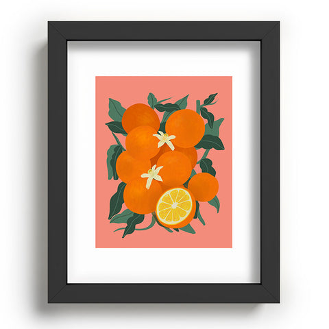 Viviana Gonzalez Fruit Harvest 01 Oranges Recessed Framing Rectangle