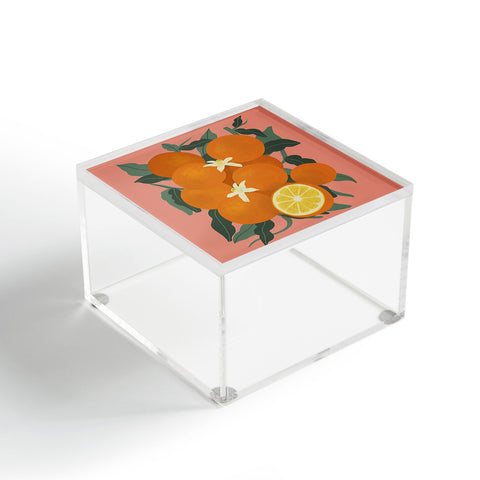 Viviana Gonzalez Fruit Harvest 01 Oranges Acrylic Box