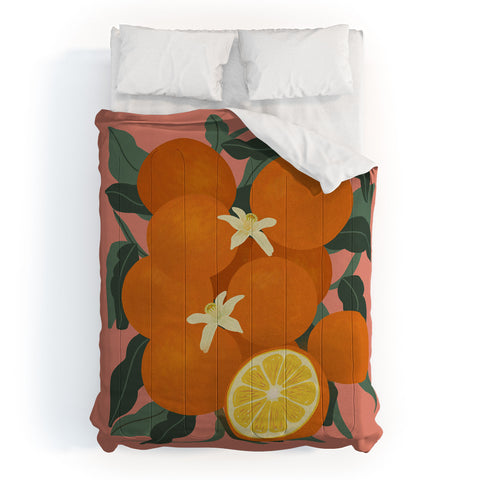 Viviana Gonzalez Fruit Harvest 01 Oranges Comforter