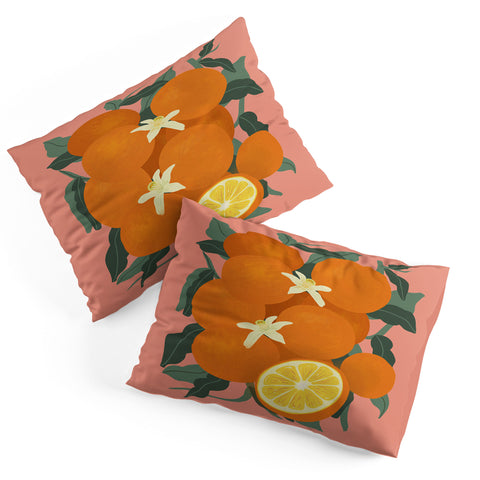 Viviana Gonzalez Fruit Harvest 01 Oranges Pillow Shams