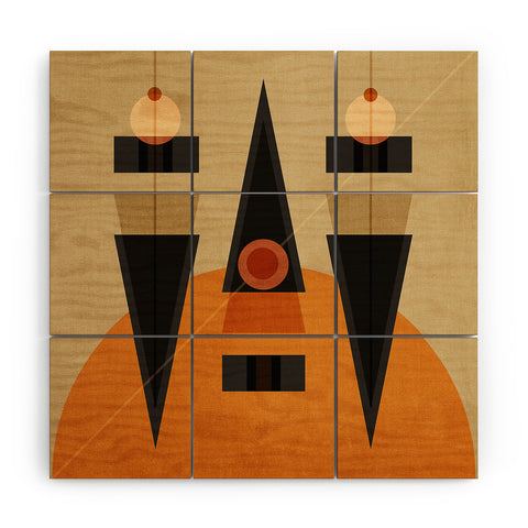 Viviana Gonzalez Geometric Abstract 1 Wood Wall Mural