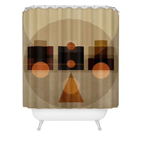 Viviana Gonzalez Geometric Abstract 2 Shower Curtain