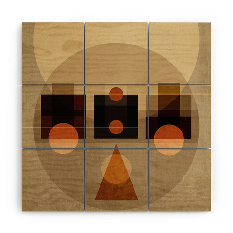 Viviana Gonzalez Geometric Abstract 2 Wood Wall Mural