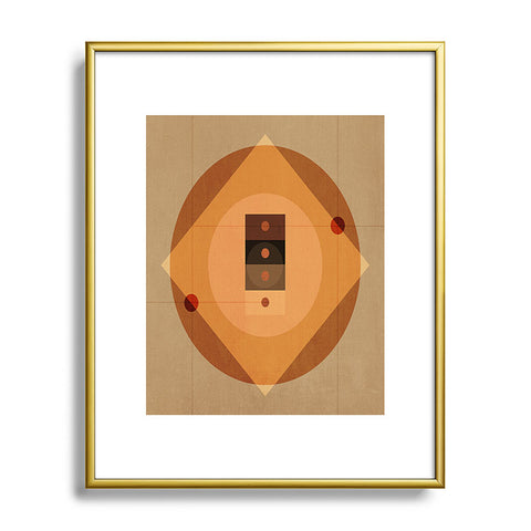 Viviana Gonzalez Geometric Abstract 3 Metal Framed Art Print