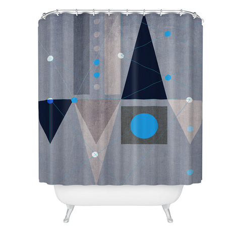 Viviana Gonzalez Geometric Abstract 5 Shower Curtain