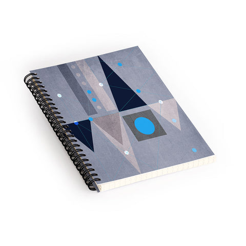 Viviana Gonzalez Geometric Abstract 5 Spiral Notebook