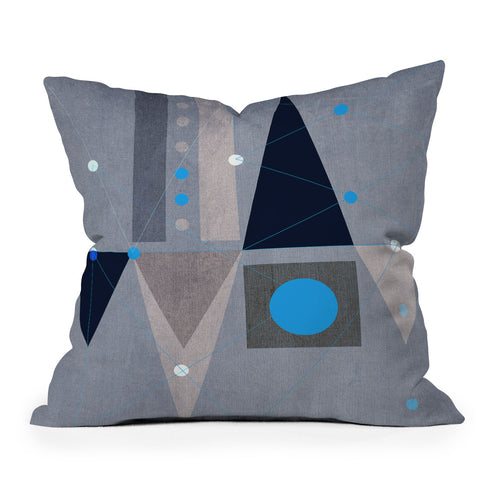 Viviana Gonzalez Geometric Abstract 5 Throw Pillow