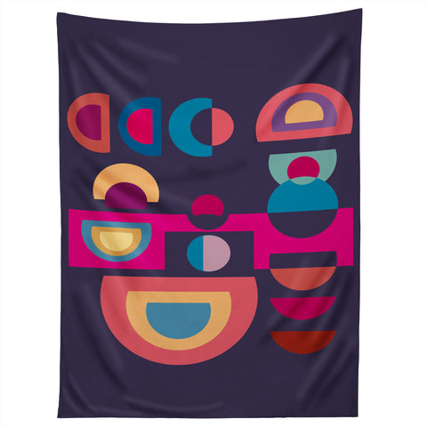 Viviana Gonzalez Geometric Colorplay 1 Tapestry