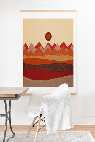 Viviana Gonzalez Geometric Landscape II Art Print And Hanger