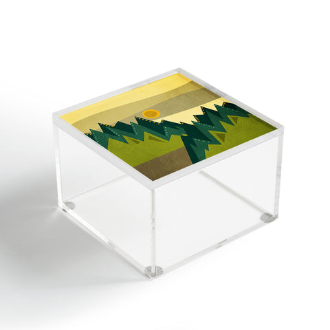 Viviana Gonzalez Geometric Landscape III Acrylic Box
