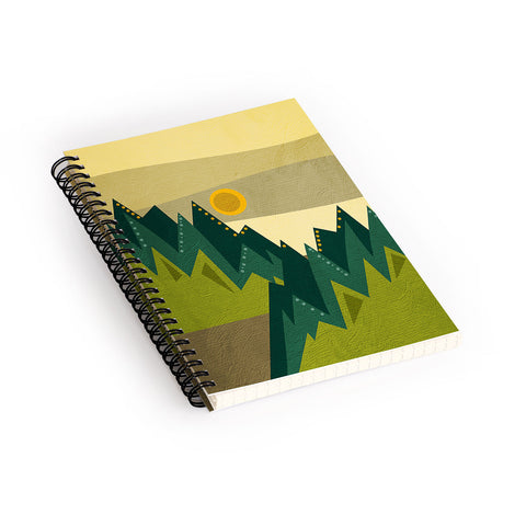 Viviana Gonzalez Geometric Landscape III Spiral Notebook