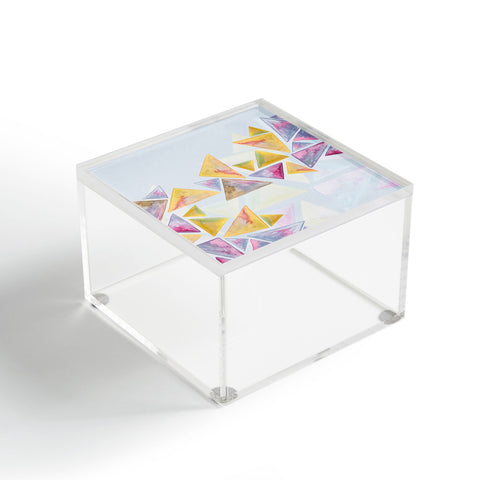 Viviana Gonzalez Geometric watercolor play 01 Acrylic Box