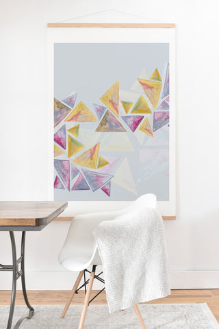 Viviana Gonzalez Geometric watercolor play 01 Art Print And Hanger