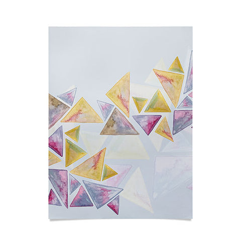 Viviana Gonzalez Geometric watercolor play 01 Poster