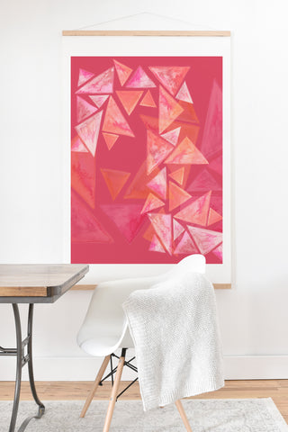 Viviana Gonzalez Geometric watercolor play 02 Art Print And Hanger