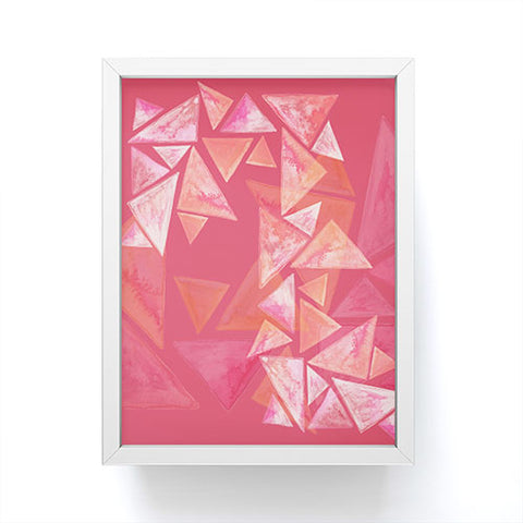 Viviana Gonzalez Geometric watercolor play 02 Framed Mini Art Print