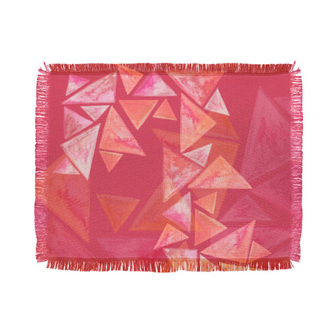 Viviana Gonzalez Geometric watercolor play 02 Throw Blanket