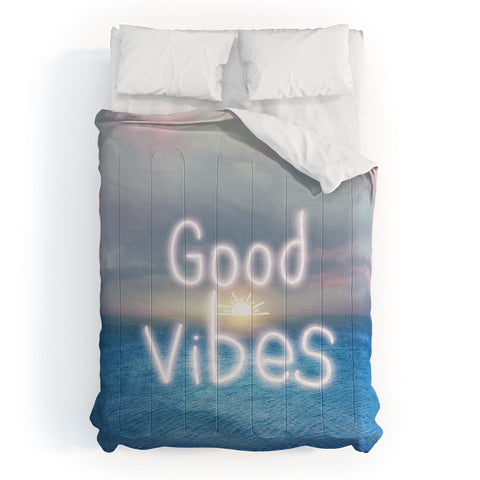 Viviana Gonzalez Good Vibes I Comforter