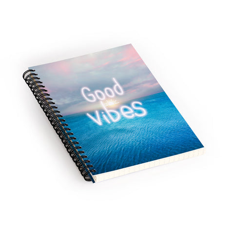 Viviana Gonzalez Good Vibes I Spiral Notebook
