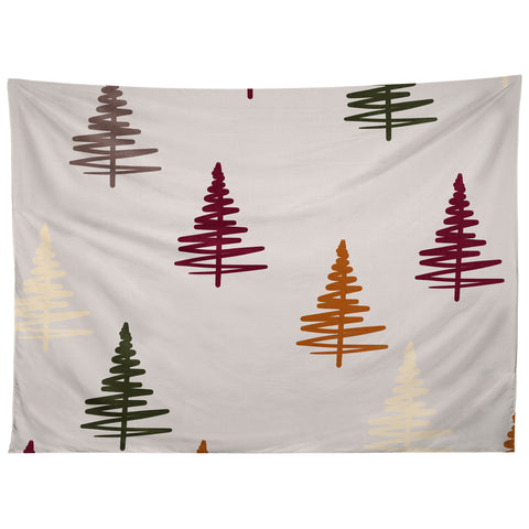 Viviana Gonzalez Holiday Vibes trees 1 Tapestry