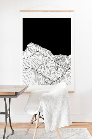 Viviana Gonzalez Lines in the mountains II Art Print And Hanger